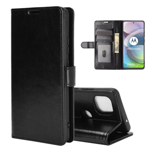 

For Motorola Moto G 5G R64 Texture Single Horizontal Flip Protective Case with Holder & Card Slots & Wallet& Photo Frame(Black)