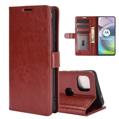 

For Motorola Moto G 5G R64 Texture Single Horizontal Flip Protective Case with Holder & Card Slots & Wallet& Photo Frame(Brown)