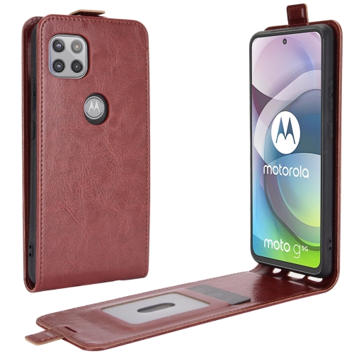 

For Motorola Moto G 5G R64 Texture Single Vertical Flip Leather Protective Case with Card Slots & Photo Frame(Brown)