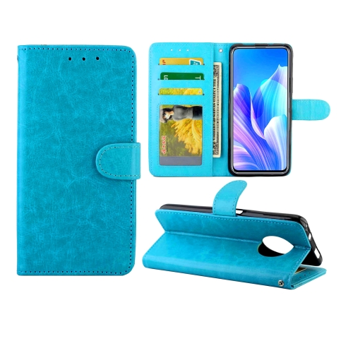 

For Huawei Enjoy 20 Plus 5G Crazy Horse Texture Leather Horizontal Flip Protective Case with Holder & Card Slots & Wallet & Photo Frame(Baby Blue)