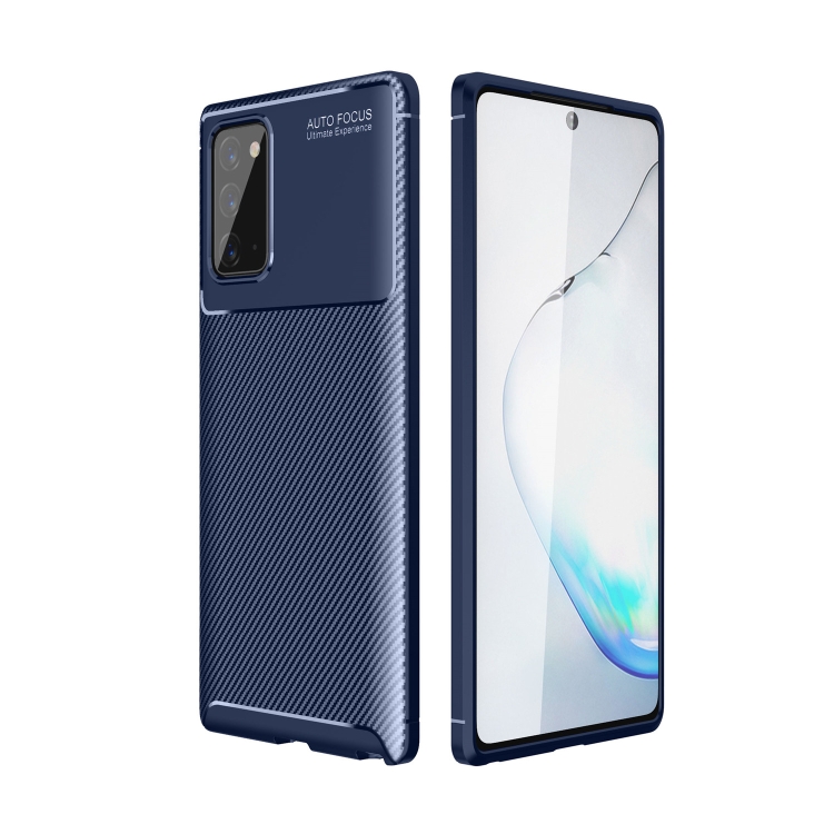 

For Huawei Honor 10X Lite Carbon Fiber Texture Shockproof TPU Case(Blue)