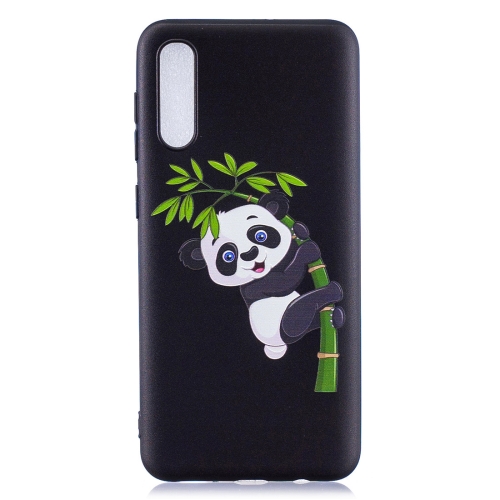 

Embossment Patterned TPU Soft Cover Case for Galaxy A50(Panda and Bamboo)