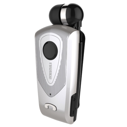 

F930 CSR4.1 Retractable Cable Caller Vibration Reminder Anti-theft Bluetooth Headset Silver