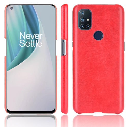 

For OnePlus Nord N10 Shockproof Litchi Texture PC + PU Case(Red)