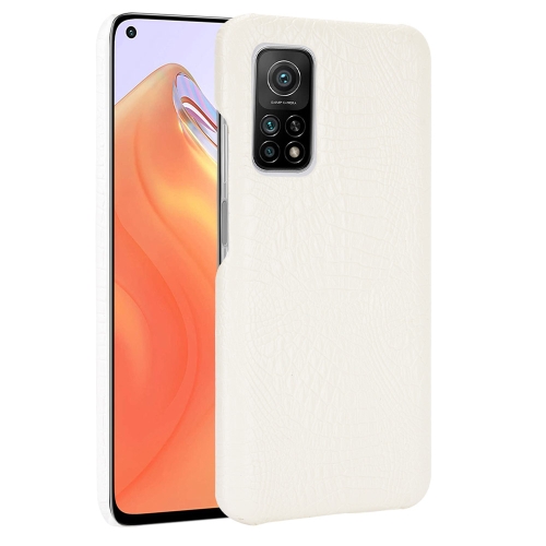 

For Xiaomi Mi 10T / Mi 10T Pro Shockproof Crocodile Texture PC + PU Case(White)