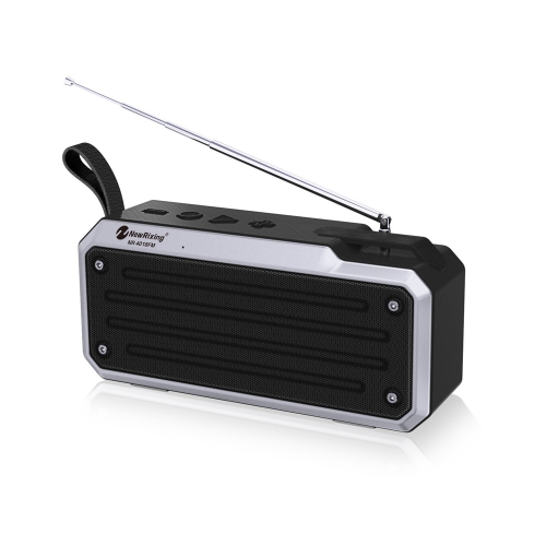 

NewRixing NR4018FM TWS Portable Stereo Bluetooth Speaker, Support TF Card / FM / 3.5mm AUX / U Disk / Hands-free Call(Black)