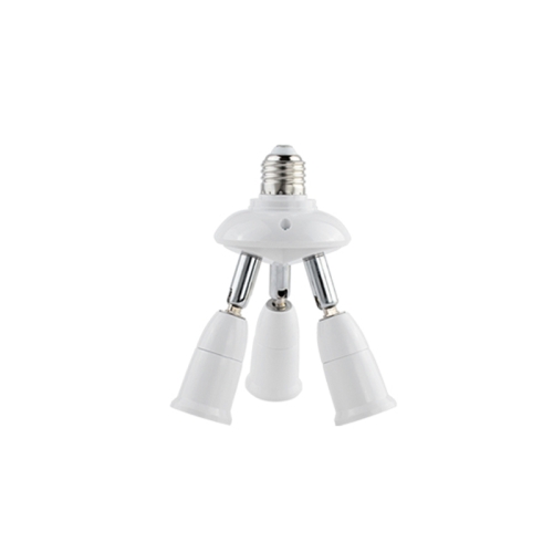 

E27 to E27 Splitter Adjustable LED Light Bulb Holder Adapter Converter Socket Light Bulb Holder, type:3 In 1