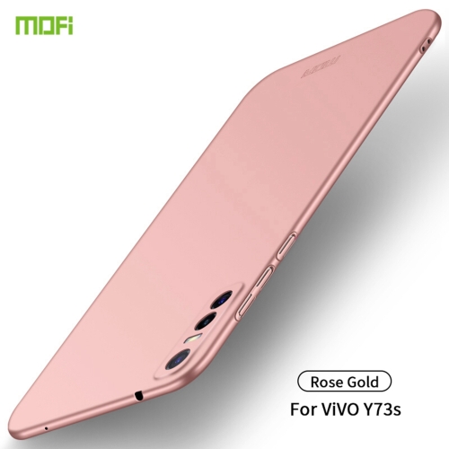 

For vivo Y73s MOFI Frosted PC Ultra-thin Hard Case (Rose gold)