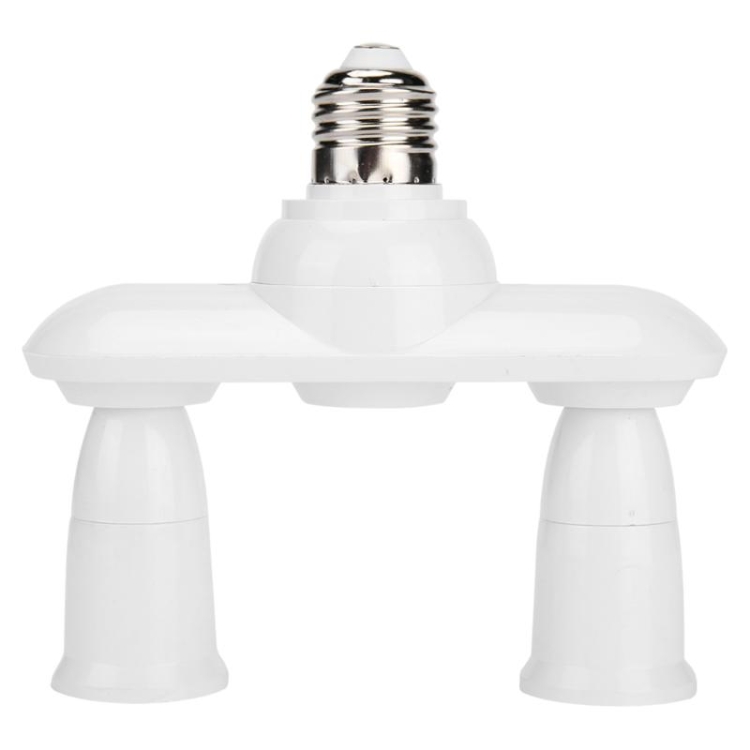 

1 to 2 E27 to E27 Socket Distributor Adjustable Converter E27 LED Bulb Holder(2 in 1)