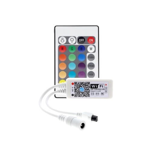 

Smart Phone Control Music and Timer Mode Home Mini WIFI LED RGB Controller, type:RGB IR Controller