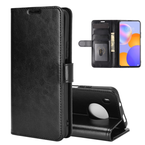 

For Huawei Y9a / Enjoy 20 Plus 5G R64 Texture Single Horizontal Flip Protective Case with Holder & Card Slots & Wallet & Photo Frame(Black)