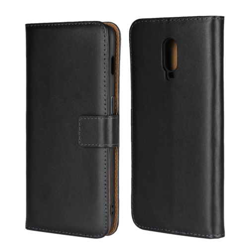 

Horizontal Flip Leather Case for OnePlus 6T, with Magnetic Clasp & Holder & Card Slot & Wallet(Black)