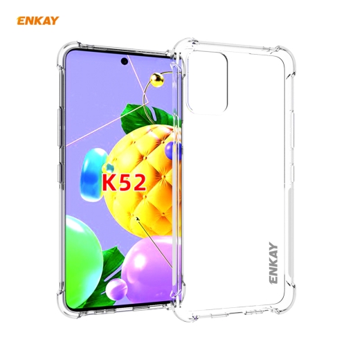 

For LG K52 / Q52 / K62 / K62+ Hat-Prince ENKAY Clear TPU Shockproof Case Soft Anti-slip Cover