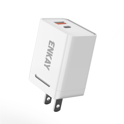 

ENKAY Hat-Prince U033 18W 3A PD+QC 3.0 Fast Charging Travel Charger Power Adapter, US Plug