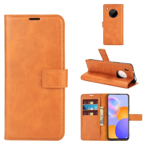 

For Huawei Y9A / Enjoy 20 Plus Retro Calf Pattern Buckle Horizontal Flip Leather Case with Holder & Card Slots & Wallet(Yellow)
