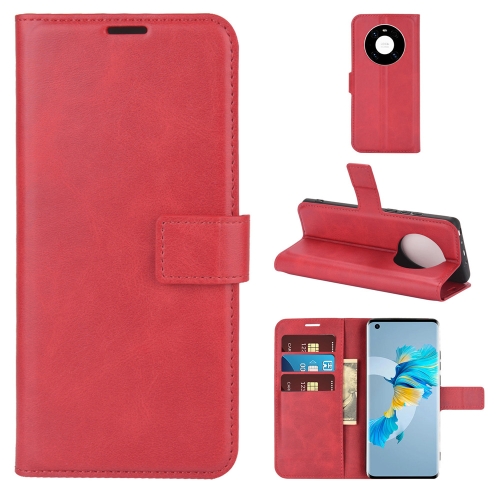 

For Huawei Mate 40 Retro Calf Pattern Buckle Horizontal Flip Leather Case with Holder & Card Slots & Wallet(Red)