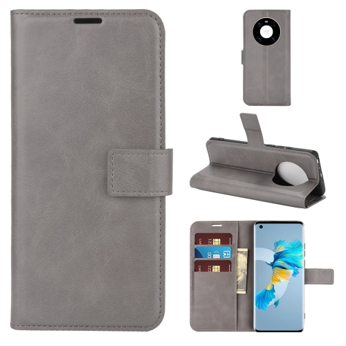 

For Huawei Mate 40 Retro Calf Pattern Buckle Horizontal Flip Leather Case with Holder & Card Slots & Wallet(Grey)