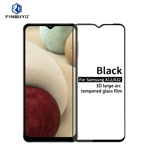 

For Samsung Galaxy A12 / A32 5G PINWUYO 9H 3D Curved Full Screen Explosion-proof Tempered Glass Film(Black)