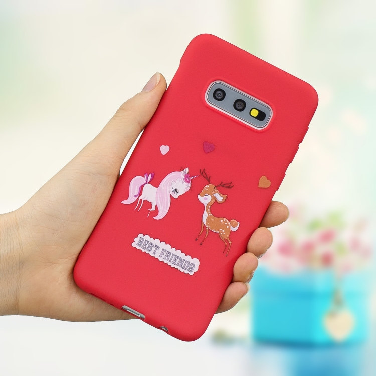 

Frosted Pattern TPU Protective Case for Galaxy S10E(Lovers)
