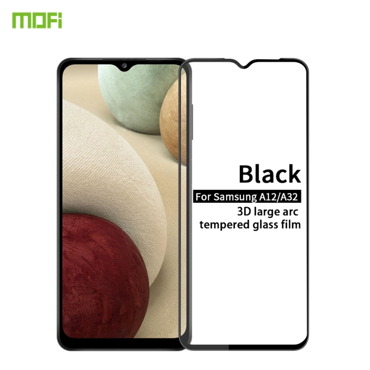 

For Samsung Galaxy A12 / A32 5G MOFI 9H 3D Explosion-proof Curved Screen Tempered Glass Film