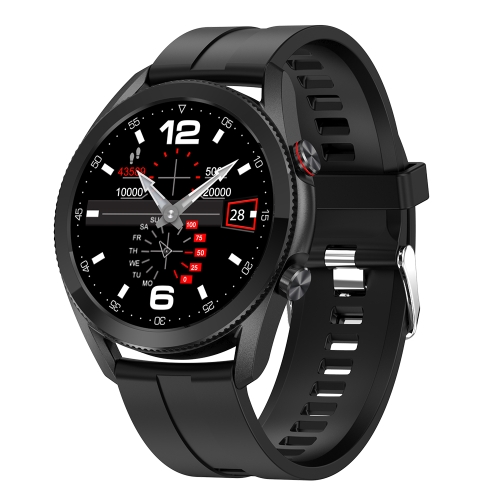 

L19 1.28 inch Color Screen Smart Watch, IP68 Waterproof, Silicone Watchband, Support Bluetooth Call/Heart Rate Monitoring/Blood Pressure Monitoring/Blood Oxygen Monitoring/Sleep Monitoring(Black)