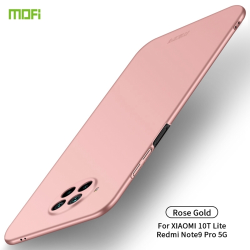 

For Xiaomi Mi 10T Lite/NOTE9 PRO 5G MOFI Frosted PC Ultra-thin Hard C(Rose gold)