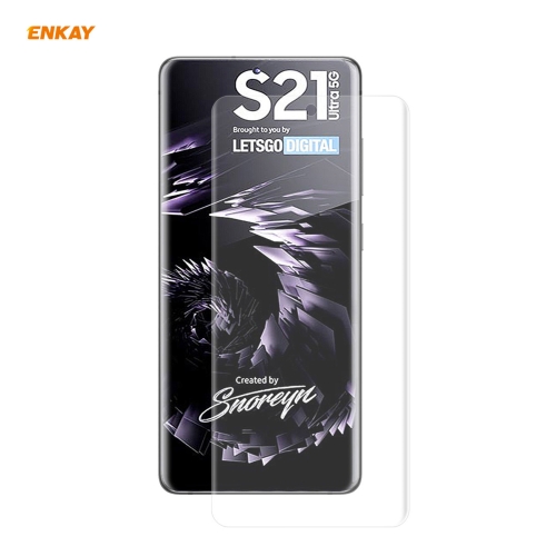 

1 PCS For Samsung Galaxy S30 Ultra ENKAY Hat-Prince 3D Full Screen PET Curved Hot Bending HD Screen Protector Soft Film