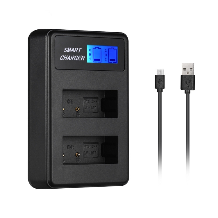 

For Canon LP-E17 Smart LCD Display USB Dual-Channel Charger