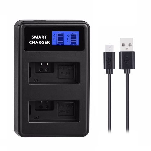 

For Canon LP-E5 Smart LCD Display USB Dual-Channel Charger