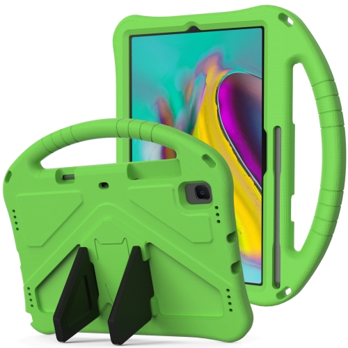 

For Galaxy Tab S5e T720/T725 EVA Flat Anti Falling Protective Case Shell with Holder(Green)