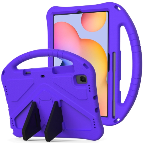 

For Galaxy Tab S6 Lite P610/P615 EVA Flat Anti Falling Protective Case Shell with Holder(Purple)