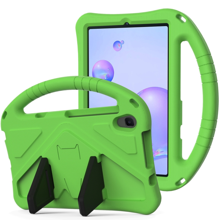

For Galaxy Tab A 8.4 (2020) T307 EVA Flat Anti Falling Protective Case Shell with Holder(Green)