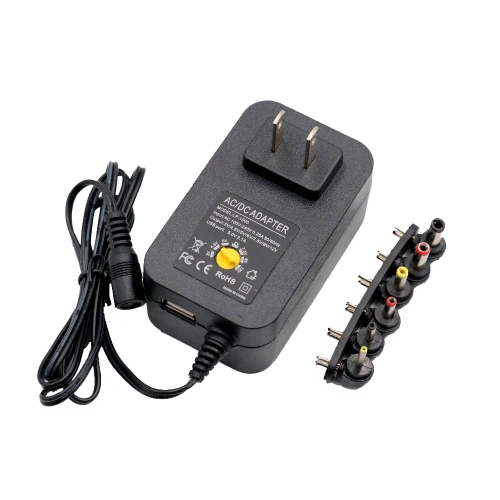 

3V 4.5V 5V 6V 7.5V 9V 12V 2A 2.5A AC DC Adapter Adjustable Power Adapter Universal Charger Power Supply 30W(US Plug)