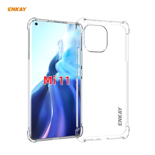 

For Xiaomi Mi 11 Hat-Prince ENKAY Clear TPU Shockproof Case Soft Anti-slip Cover