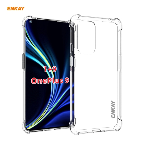 

For OnePlus 9 Hat-Prince ENKAY Clear TPU Shockproof Case Soft Anti-slip Cover