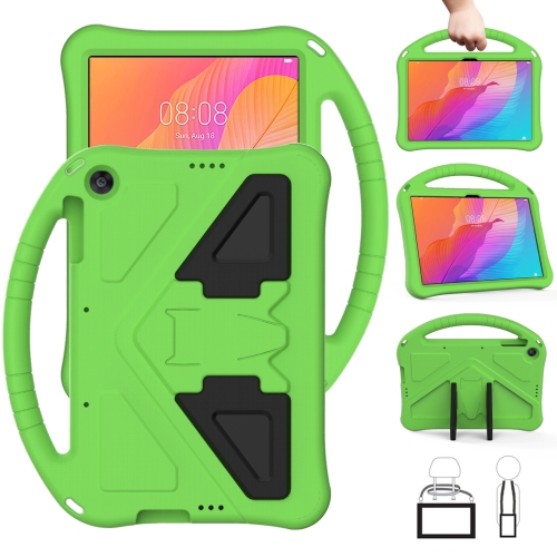 

For Huawei MatePad T 10s 10.1 EVA Flat Anti Falling Protective Case Shell with Holder(Green)