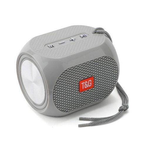 

T&G TG196 TWS Subwoofer Bluetooth Speaker With Braided Cord, Support USB/AUX/TF Card/FM(Gray)