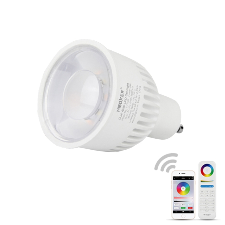 

FUT107 GU10 6W Double White CCT LED Bulb Spotlight For Bedroom And Living Room