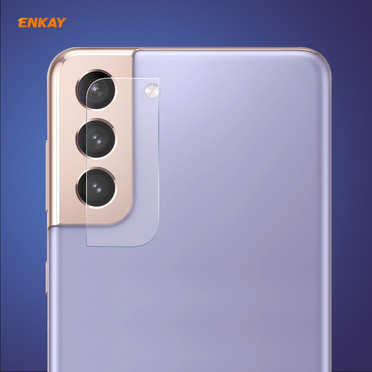 

For Samsung Galaxy S21+ ENKAY Hat-Prince 0.2mm 9H 2.15D Round Edge Rear Camera Lens Tempered Glass Film Protector