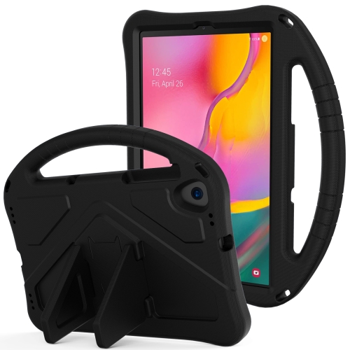 

For Samsung Galaxy Tab A 10.1 (2019) T510 EVA Flat Anti Falling Protective Case Shell with Holder(Black)