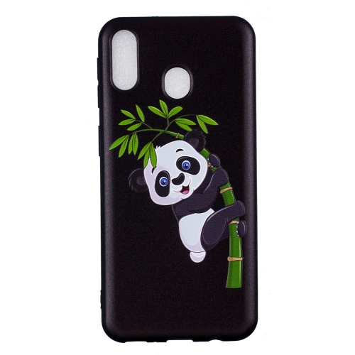

Embossment Patterned TPU Soft Cover Case for Galaxy M20(Panda and Bamboo)