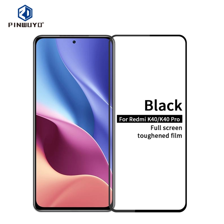 

For Xiaomi Redmi K40 / K40 Pro PINWUYO 9H 2.5D Full Screen Tempered Glass Film(Black)