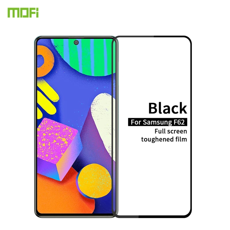 

For Samsung Galaxy F62 MOFI 9H 2.5D Full Screen Tempered Glass Film(Black)