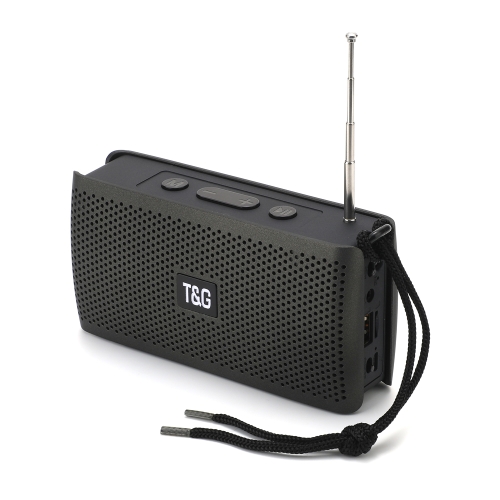 

T&G TG282 Portable Bluetooth Speakers with Flashlight, Support TF Card / FM / 3.5mm AUX / U Disk / Hands-free Call(Black)