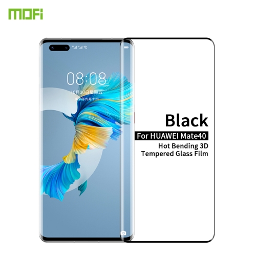 

For Huawei Mate 40 MOFI 9H 3D Explosion Proof Hot Bending Full Screen Covered Tempered Glass Film(Black)