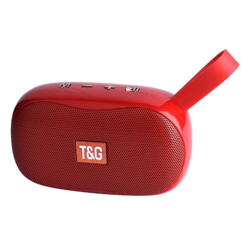 

T&G TG173 TWS Subwoofer Bluetooth Speaker With Braided Cord, Support USB / AUX / TF Card / FM(Red)