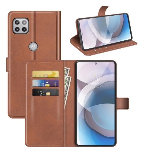 

For Motorola One Ace 5G Retro Calf Pattern Buckle Horizontal Flip Leather Case with Holder & Card Slots & Wallet(Light Brown)