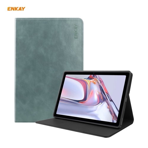 

ENKAY ENK-8027 Texture Cow PU Leather + TPU Smart Case for Samsung Galaxy Tab A7 10.4 2020 T500 / T505(Green)