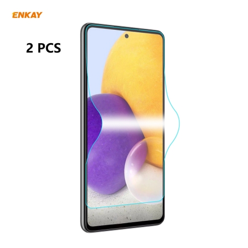 

For Samsung Galaxy A72 5G / 4G 2 PCS ENKAY Hat-Prince 0.1mm 3D Full Screen Protector Explosion-proof Hydrogel Film