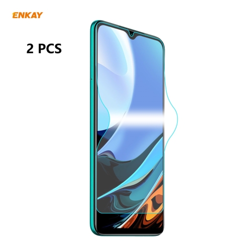 

For Xiaomi Redmi 9T 2 PCS ENKAY Hat-Prince 0.1mm 3D Full Screen Protector Explosion-proof Hydrogel Film